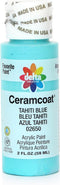 Delta Creative Ceramcoat Acrylic Paint in Assorted Colors (2 oz), 2650, Tahiti Blue...