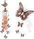 Wind Chimes Outdoor Clearance, Butterflies Aluminum Tube Windchime with S Hook,Patio Garden Decor, Housewarming Gift....