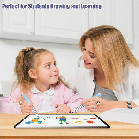 Capacitive Stylus Pen, Honiha 3-in-1 High Precision Stylus Pens for Touch Screens, Disc & Rubber Tip Universal Touch Screen Pen for iPhone/iPad/An...