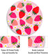 Gctriki Strawberry Mouse Pads for Desk, Cute Small Round Mousepad with Stitched Edge Non-Slip Rubber Base, Comfortable Computer Mouse Pad for Lapt...