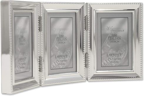 Lawrence Frames - 11623T Lawrence Metals Frame, 8.35"L x 3.66"W Triple, Silver...