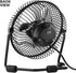 mollie 4-Inch Small USB Desk Fan for Home Office Bedroom Mini Personal Desktop Air Circulator Ultra Quiet Cooling Table Fan Adjustable Tilt Black...