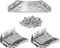 20Pack Universal Furniture Corner Braces Connector with 140 Screws, a Z-Shaped Double Head Screwdriver - Stainless Steel Trapezoidal Bracket for T...