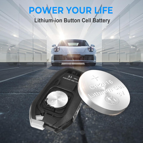 CR2016 Battery 15 Pack - Lithium 3V Coin Battery for Car Key Fob, Child-Secure Packaging, Stable Voltage Output 3 Volt Coin Button Cells for Remot...
