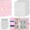 100 Envelopes Money Saving Challenge Binder - A5 Budget Binder with Cash Envelopes - $5,050 Saving Challenge Planner Book (Pink)...