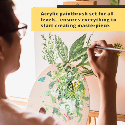 HTVRONT Acrylic Paint Set 16 Colors Acrylic Paint (12ml, 0.41 Oz), Painting Kits for Adults Non-Toxic Paints Gifts for Beginners Children Artists,...