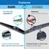 WTI Rear Wiper Arm Blade Set Compatible With Acura MDX 2014-2017 SUV Rear Windshield Window Wiper Kits Assembly New Replacement Accessories Parts ...