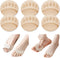 6Packs Metatarsal Pads Ball of Foot Cushions Forefoot Pads Honeycomb Fabric Forefoot Pads for Pain Relief High Heels Toe Pads Men Women Invisible ...