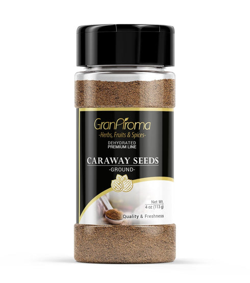 GranAroma Ground Caraway Seeds, Aromatic Spice, Light Licorice Taste (4 Ounce)...
