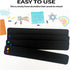 8 Pcs Black Felt Pin Board Bar Strips Bulletin Board ?Self-Adhesive Bulletin Board Bar Strips?Cork Boards for Walls with 35 Pushpins, for Paste No...