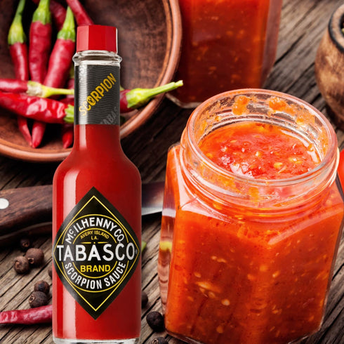 Tabasco 2 Pack Hot Sauce 5 oz Bottle Bundled by Louisiana Pantry (Scorpion)...