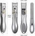 SGNEKOO Wide Jaw Opening Nail Clippers with Diamond Nail File Set, Safety Gear Lock Large for Hard/Thick Toenail,Heavy Duty Fingernail Cutter Trim...