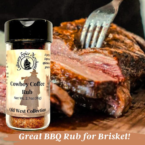 Cowboy Coffee Rub from Culinary Spice Merchants | A Robust Seasoning with Cayenne Pepper for Steaks, Chicken, Ribs...