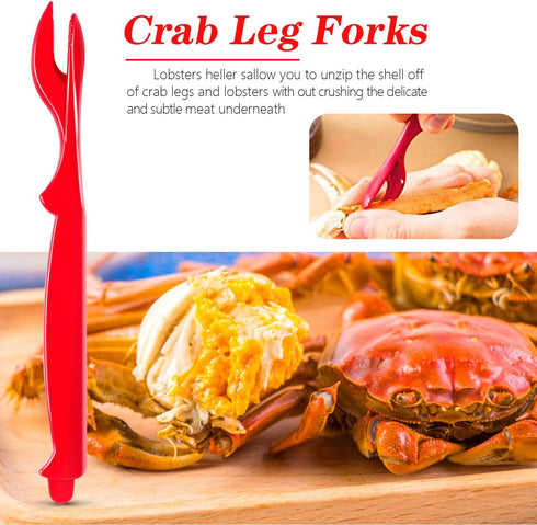 6Pcs Crab Legs Crackers - Crackers Picks Tools Set for Lobster, Crab, Crawfish, Prawns, Shrimp, Easy Opener Shellfish picks knife, Seafood Tools...
