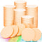 MotBach 60 PCS Nude Round Makeup Sponge, Cosmetic Sponge Round Foam Pad Eye Facial Powder Puff, Beauty Makeup Foundation Powder Blender for Women ...