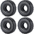 MOHERO 4PCS 1.0" Mud Grappler Rubber Tyre 1.0 Wheel Tires 62 * 22MM for Axial SCX24 90081 AXI00001 002 004 005 006 RC Crawler Car (A Style)...