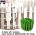 4 Pcs 35 Inch Miniature Fairy Garden Ornament Wood Fence, Decorative Picket Mini Fence for Dollhouse Fairy Garden DIY Diorama Project...
