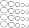 50 Pcs Sliver Assorted Multi-Purpose Metal O Ring for Hardware Bags Ring Hand DIY Accessories - 13mm, 15mm, 20mm, 25mm, 32mm (O Ring)...