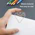 100Pcs Paper Clips, Rose Gold Paper Clips Cute Diamond Shaped Multifunctional Metal Small Planner Clips for Students Office Supplier Stationery...
