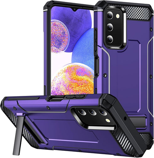 Galaxy A03S Case for Samsung Galaxy A03S Case Military Grade Drop Shockproof with Metal Kickstand Stand Armor Protective Case for Galaxy A03S Phon...
