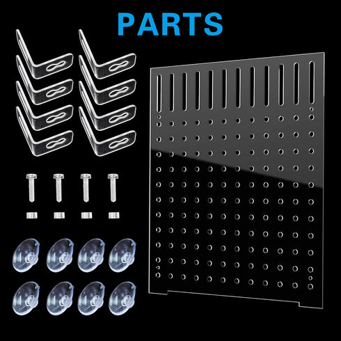 Fish Tank Divider Acrylic Aquarium Divider Kit with 8 Suction Cups Accessories Fish Separator Transparent Plate (Suction Cup Included) 9.8 * 11.8i...