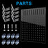 Fish Tank Divider Acrylic Aquarium Divider Kit with 8 Suction Cups Accessories Fish Separator Transparent Plate (Suction Cup Included) 9.8 * 11.8i...