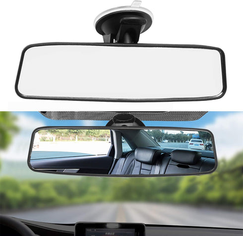 Rear View Mirror, Adjustable Car Interior Rear View Mirror Car Seat Child Safety Mirror for Universal Cars Trucks SUV-9.64 x 2.6 inch (White)...