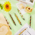 Qilery 30 Pcs Sunflower Ballpoint Pens Flower Pens Retractable Yellow Pens Plant Click Ball Pens Creative Floral Gel Ink Pen Black Ink Medium Poin...