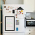 White Board 12x8 Dry Erase Board Whiteboard Magnetic Whiteboard for Fridge, Acrylic Dry Erase Board for Refrigerator, 4 Markers, 1 Cloth, and 1 Er...
