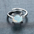 Cultured Opal Turtle Open Statement Ring Cubic Zirconia Crystal Sea Animals Pets Adjustable Stacking Finger Band Promise Eternity Wedding Expand R...