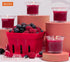 HYOOLA Clear Cup Scented Votive Candles - Berries - 12 Hour Burn Time - 4 Pack - European Made...