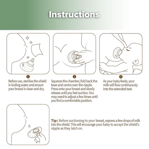 haakaa Nippleshield Silicone Nipple Shields for Breastfeeding with Carry Case Super-Soft, 1pk...