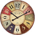 12 Inch Rustic Wall Clock Retro Silent Non Ticking Easy to Read Clock, Battery Operated Decorative Wall Clocks for Kitchen/Living Room/Bedroom/Far...