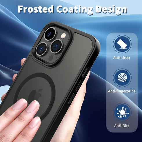 CACOE Magnetic Case for iPhone 14 Pro 6.1 inch-Compatible with MagSafe & Magnetic Car Phone Mount,Anti-Fingerprint TPU Thin Phone Cases Cover Prot...