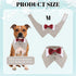 Dog Tuxedo Collar with Bow Tie, 1 Pack Brown Dog Tuxedo Collar with Bowtie Soft Formal Pet Cats Necktie Collar for Dog Wedding Grooming Bows Birth...