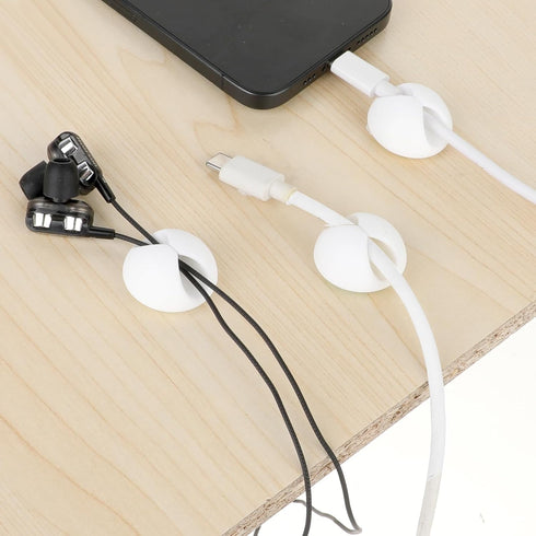 9 Pcs Adhesive Cable Clips, Charger Cord Holder for Nightstand, Cable Management Wire Cord Organizer for Desk, Nightstand, Phone Charger, Computer...