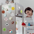 Whaline 12Pcs Sports Ball Diamond Drawing Refrigerator Magnets DIY Cute Balls Rhinestone Painting Full Drill Painting Magnetic Stickers Diamond Ar...