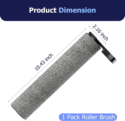 Genuine Replacement Parts for MOOKA S200 Wet Dry Vacuum Mops(1PACK Brush Roller + 1PACK Vacuum Filter)...
