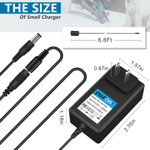 PwrON 10V Power Cord for Bissell Pet Stain Eraser Cordless Handheld Portable Cleaner Vacuum 1611736 Bissell Charger 1611736 161-1736 Pet Stain Era...