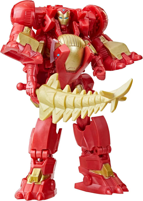 Marvel Mech Strike Mechasaurs, 4-Inch Iron Man with Iron Stomper Mechasaur Action Figures, Super Hero Toys for Kids Ages 4 and Up...