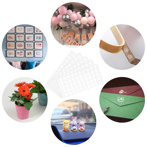 300 Pcs Double Sided Adhesive Sticky Point Dots, Balloons Glue Points, Removable Glue Tape for Crafting Birthday, Parties, Wedding, DIY Art, and C...