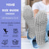 yeuG Non Slip Pilates Socks with Grips for Women, Grip Socks for Yoga Ballet Barefoot Workout Anti Skid Athletic Socks...