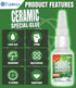 2Pack 20g Ceramic Super Glue for Porcelain and Pottery Repair - Quick-Dry, Heat-Resistant & Waterproof Glue for Porcelain, Pottery & DIY Crafts...