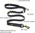 4.0 FT Bungee Dog Leash for Small, Medium and Large Dogs, Reflective Pet Training Long Traffic Leash with Car Seat Belt. (SMALL, BLACK)...