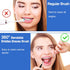 100PCS Interdental Brushes 2 Sizes, 360° Bendable Soft Bristles Braces Brush Dental Brushes Between Teeth Gum Interdental Brushes for Gum Braces O...