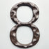 5 Inch House Numbers for Outside-Cast Iron Metal Home Address Number/Heavy Duty & Sturdy Unique Hammered Look/Number 8...