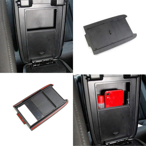 crosselec Center Console Organizer Insert Tray Armrest Box Cover Hidden Drawer for Dodge Charger 2011-2021/Chrysler 300 2015-2021...