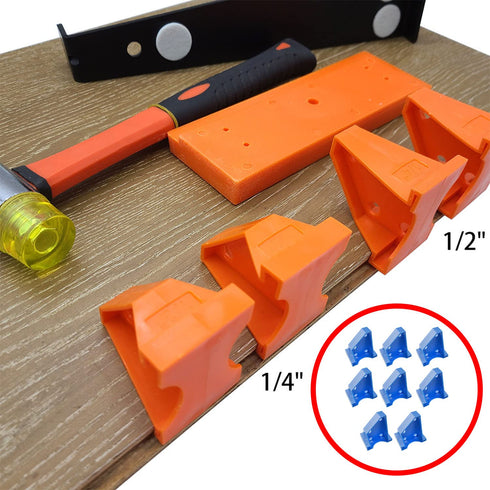 Flooring Spacers CHENJIN 8PCS 1/4 inch and 1/2 inch Flooring Installation Spacers, Laminate Flooring Installation Kit...