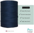 100% Cotton Loom Warp Thread (Navy Blue), 8/4 Warp Yarn (800 Yards), Perfect for Weaving: Carpet, Tapestry, Rug, Blanket or Pattern - Warping Thre...