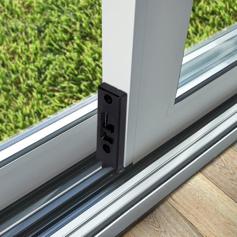 GORGECRAFT 2 Pairs Tilt Latch Replacement Window Parts and Hardware Locks Plastic Construction Snap-in 2 Hole Center Spacing Sliding Lock Replacem...